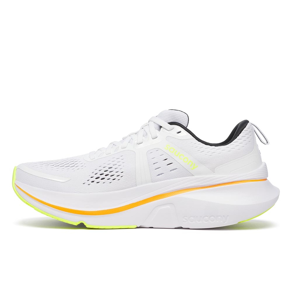 Saucony Guide 18 Joggesko Herre Hvit/Oransje/Volt