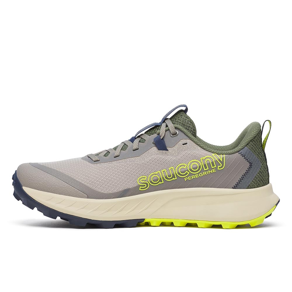 Saucony Peregrine 15 Joggesko Herre Grå/Grønn