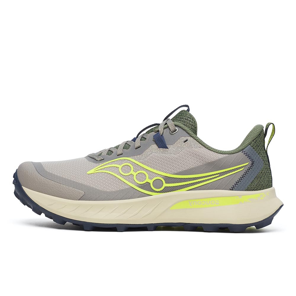 Saucony Peregrine 15 Joggesko Herre Grå/Grønn