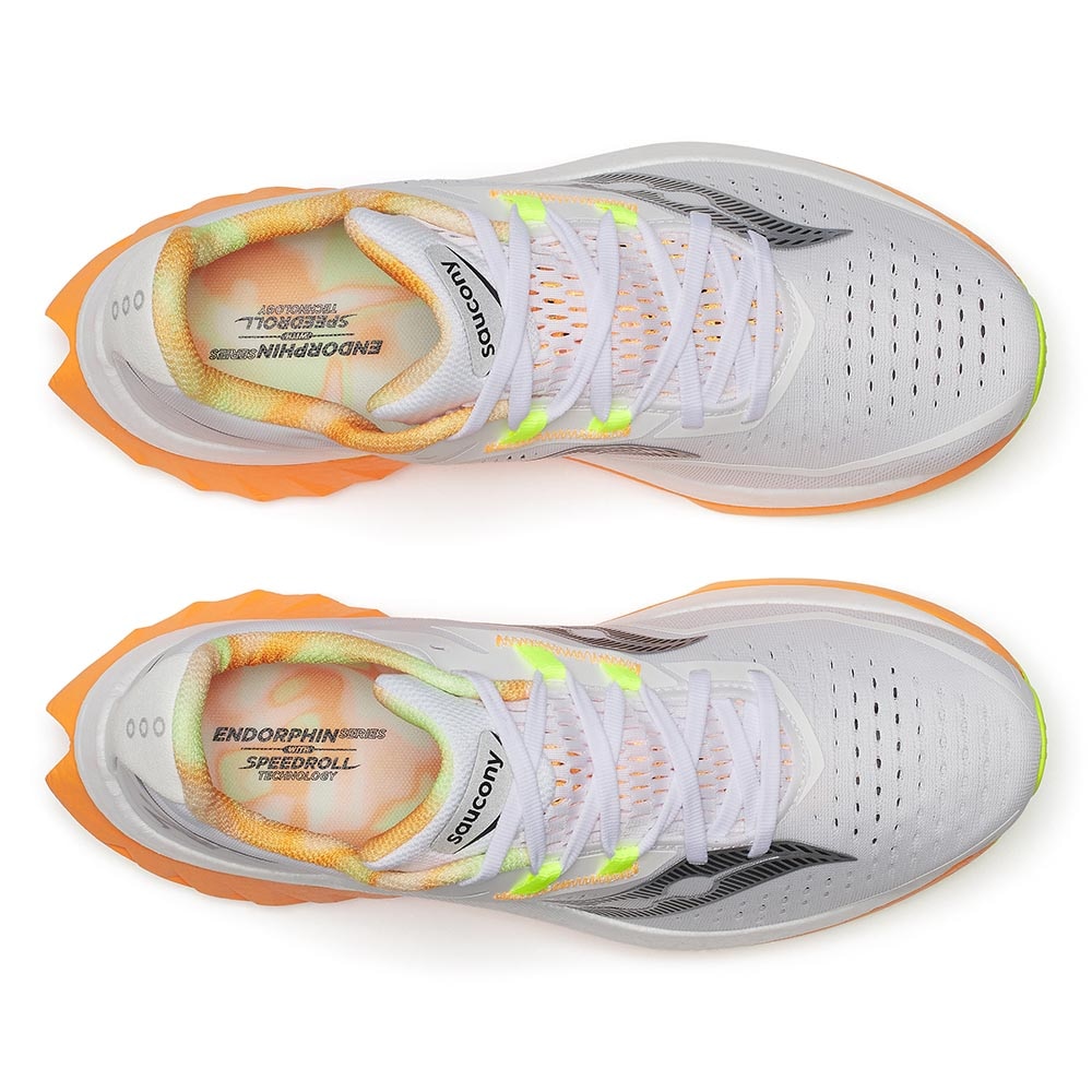 Saucony Endorphin Speed 4 Joggesko Herre Hvit/Oransje