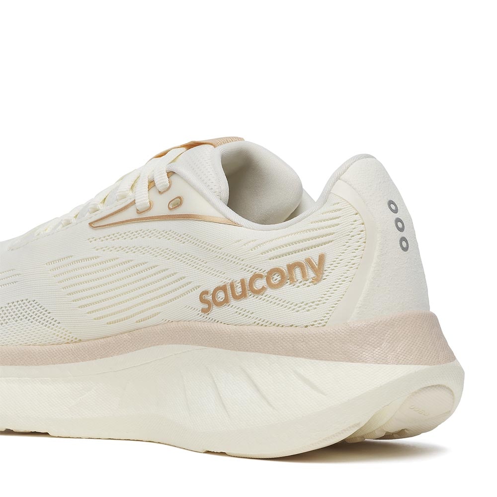 Saucony Ride 18 Joggesko Dame Beige/Hvit