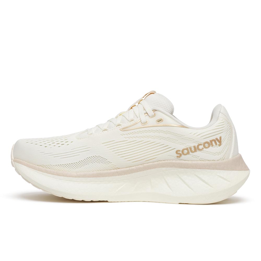 Saucony Ride 18 Joggesko Dame Beige/Hvit