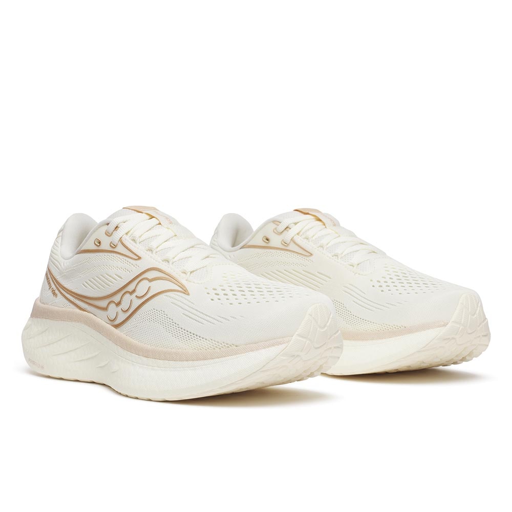 Saucony Ride 18 Joggesko Dame Beige/Hvit