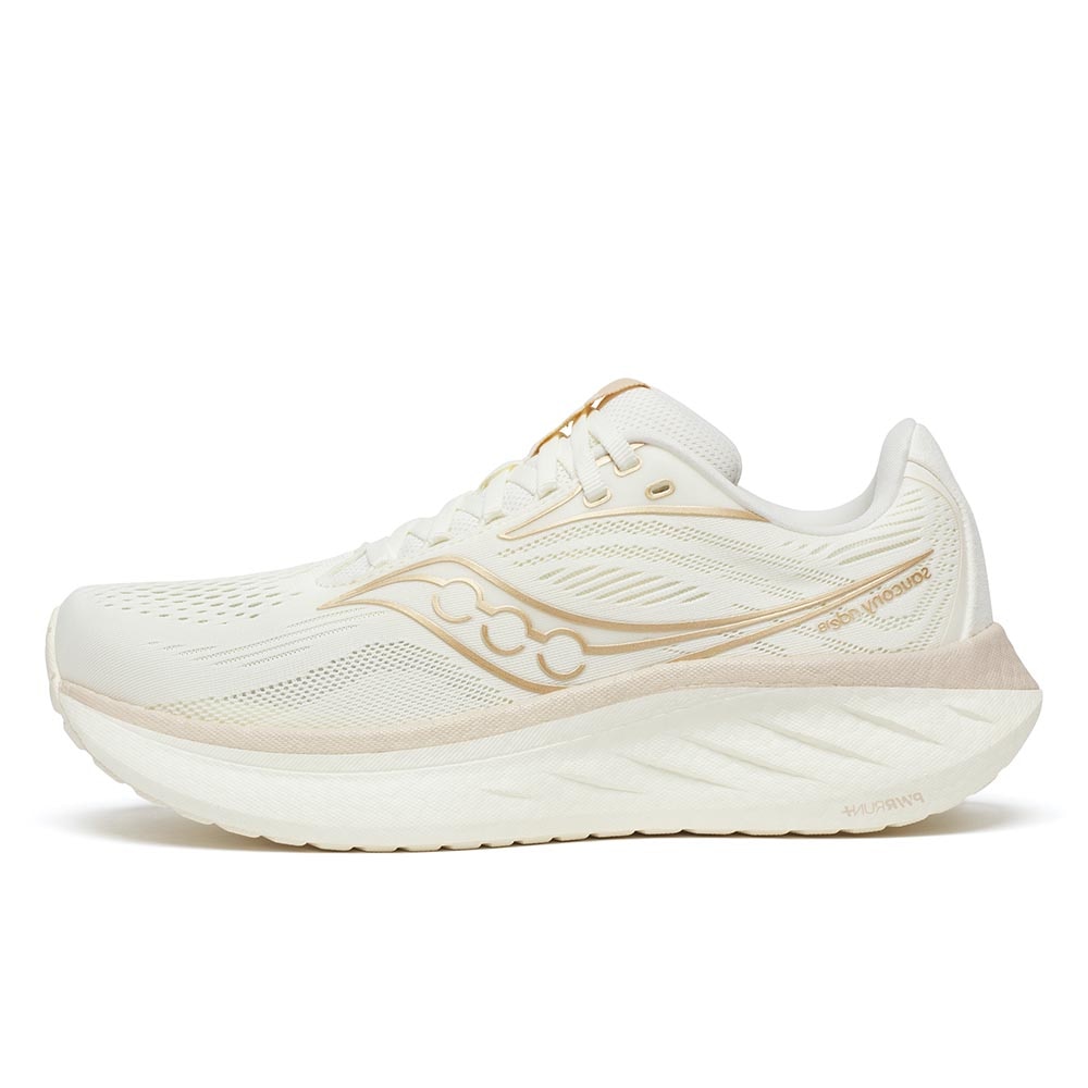 Saucony Ride 18 Joggesko Dame Beige/Hvit