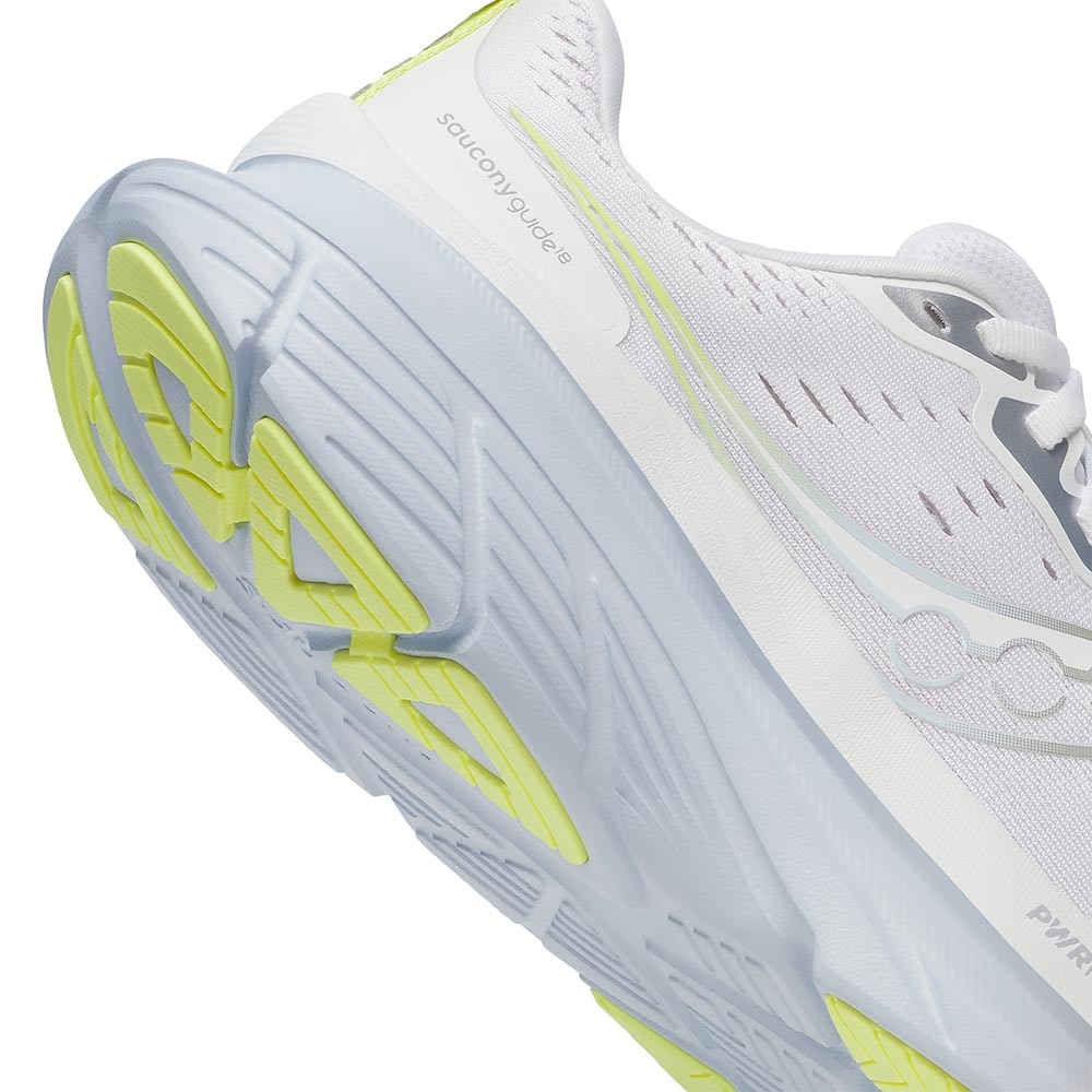 Saucony Guide 18 Joggesko Dame Hvit/ Blå/Volt