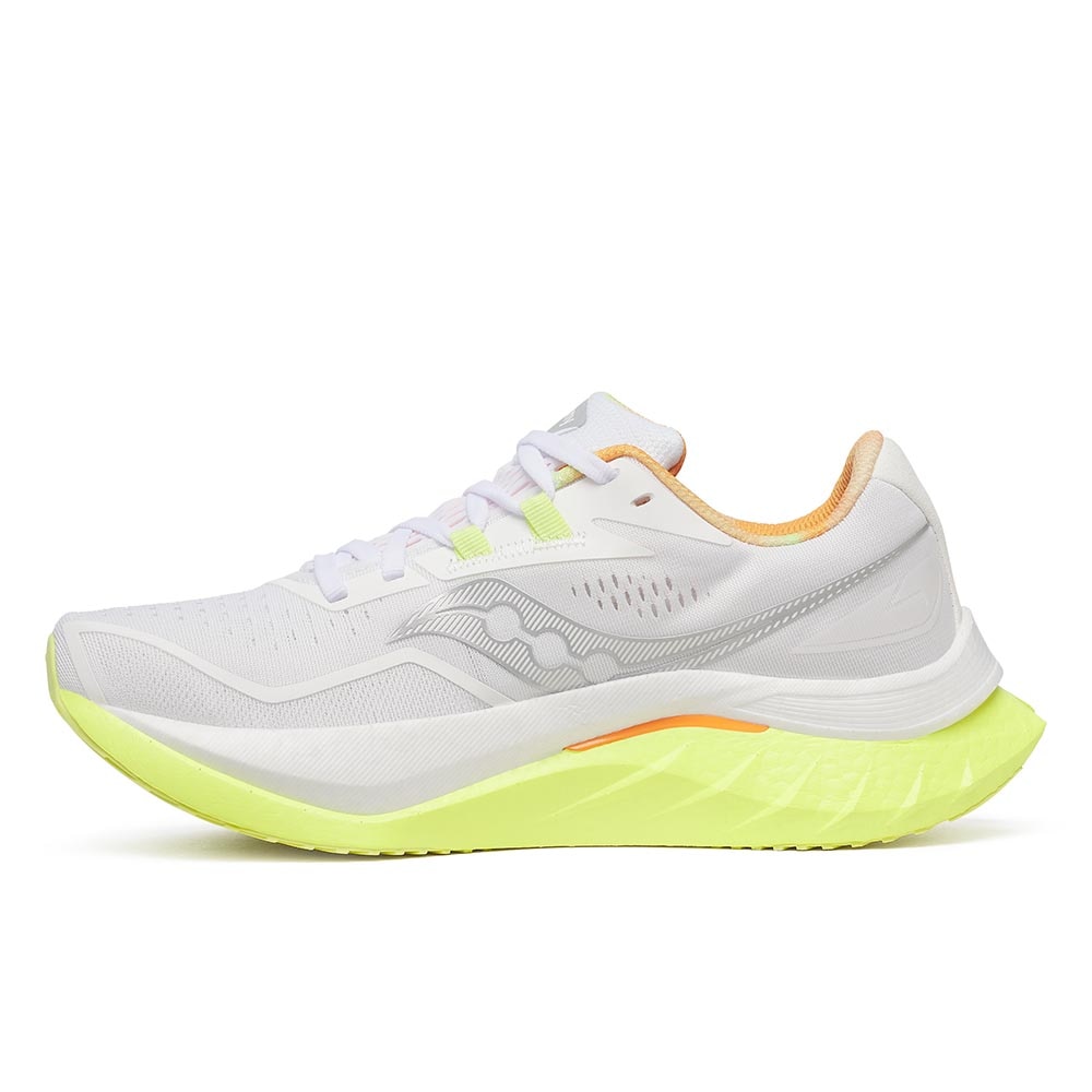 Saucony Endorphin Speed 4 Joggesko Dame Hvit/Volt/Oransje