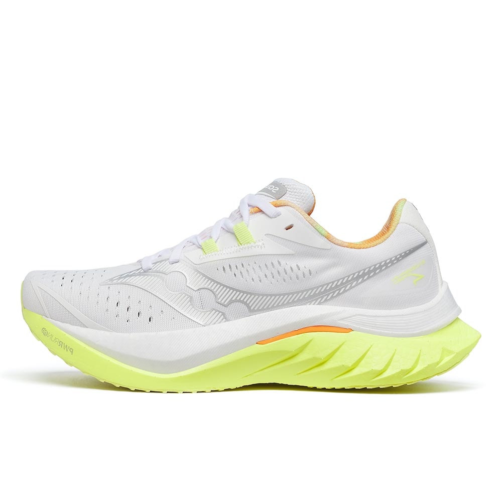 Saucony Endorphin Speed 4 Joggesko Dame Hvit/Volt/Oransje