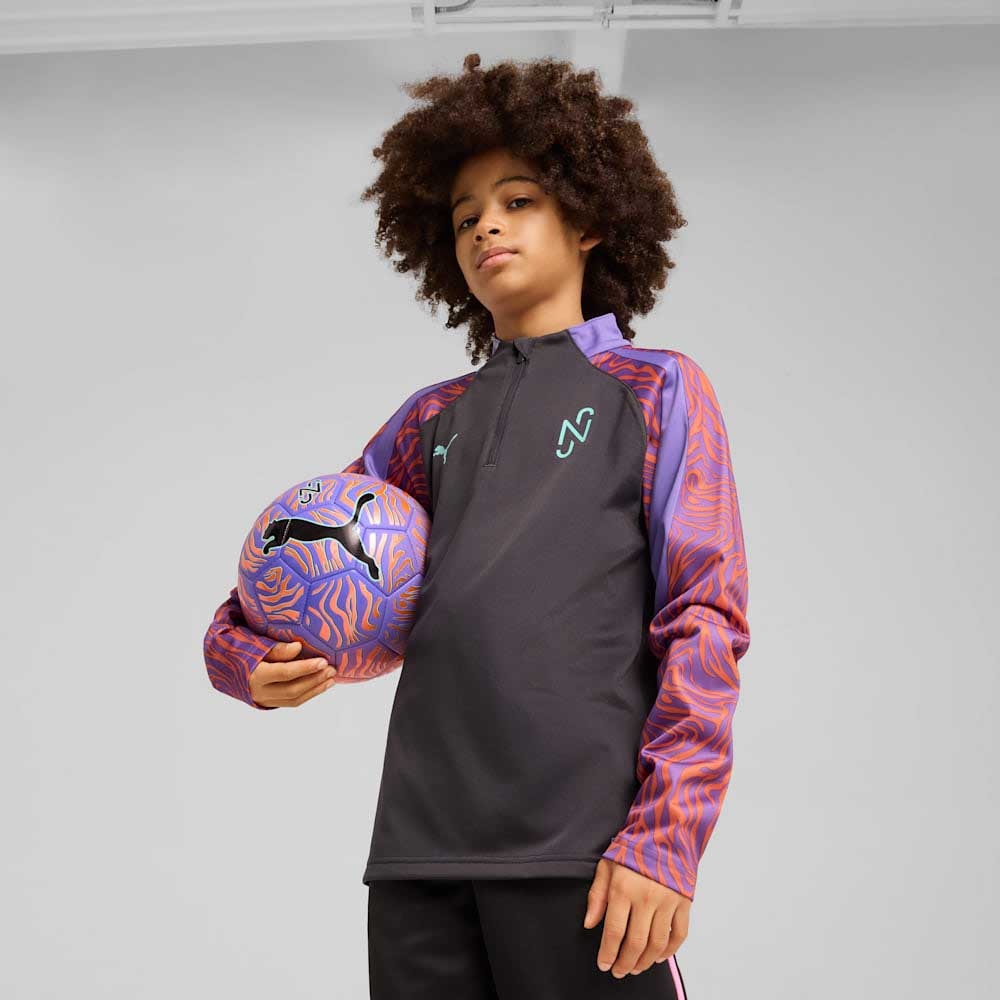 Puma Neymar Jr Creativity 1/4 Zip Treningsgenser Barn Grå/Lilla