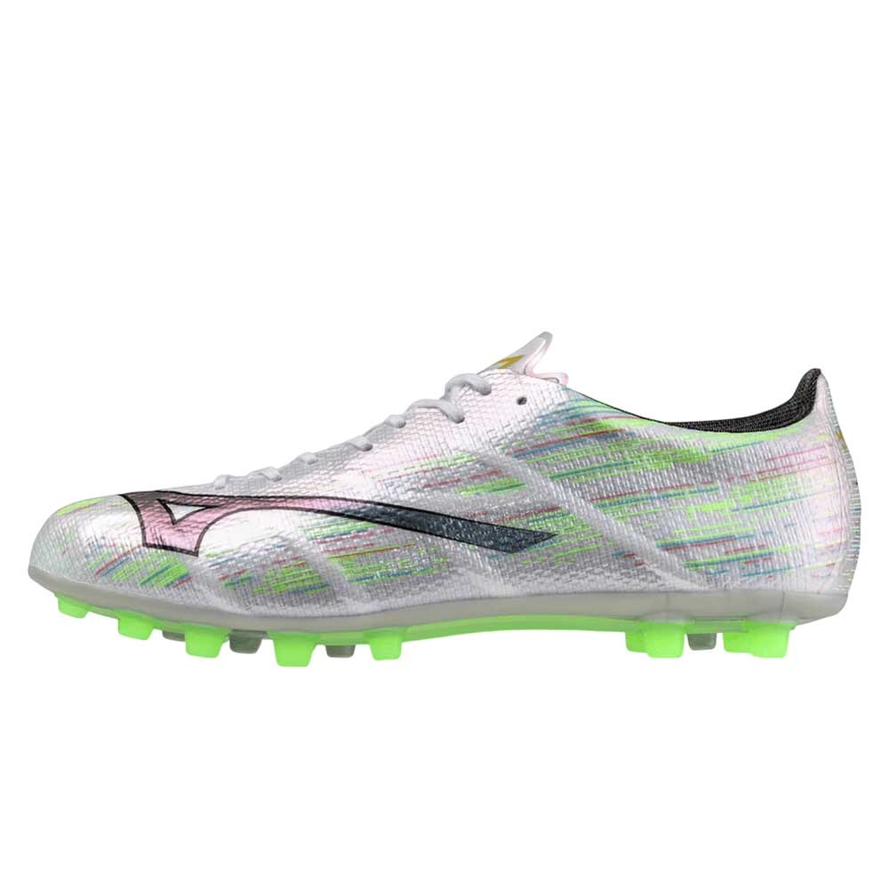 Mizuno Alpha II Made In Japan AG Fotballsko Sølv/Grønn