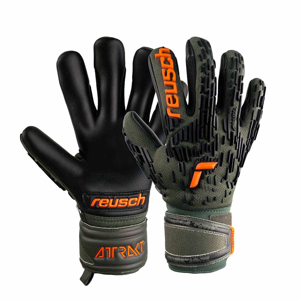 Reusch Attrakt Freegel Silver FS Barn Grønn/Oransje