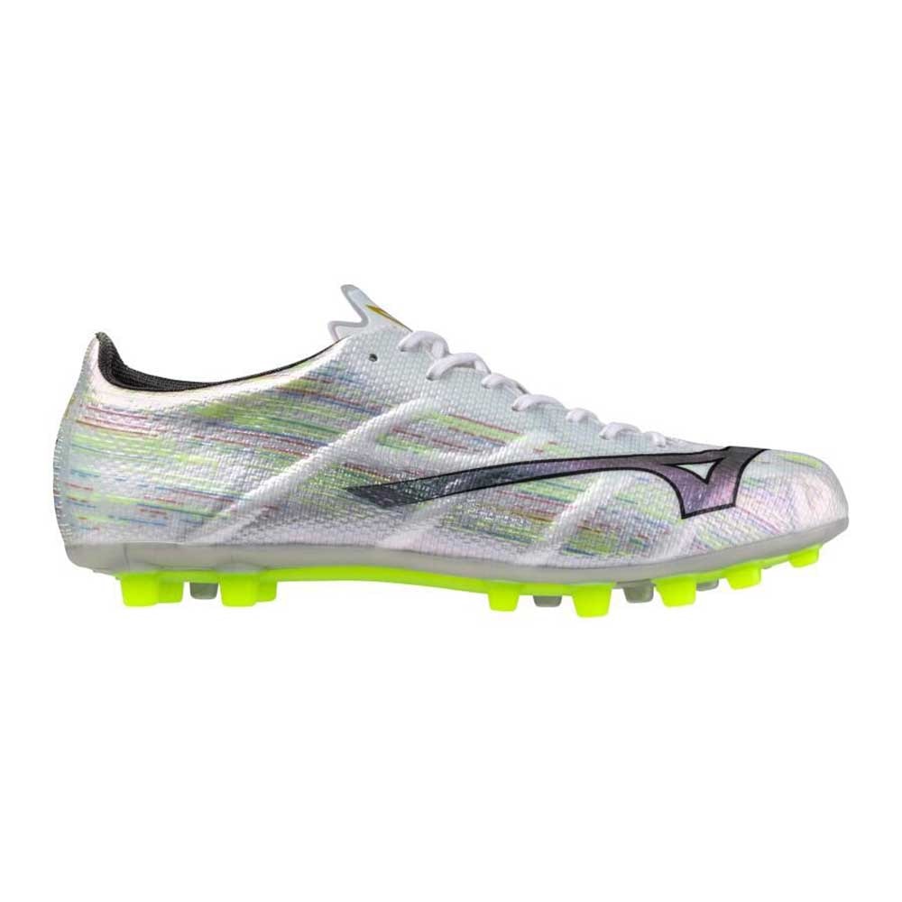 Mizuno Alpha II Elite AG Fotballsko Sølv/Grønn