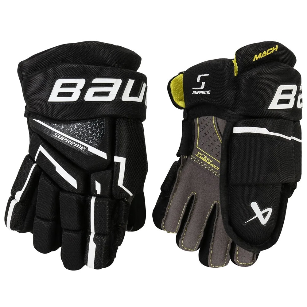 Bauer Supreme Mach Barn Hockeyhanske Svart