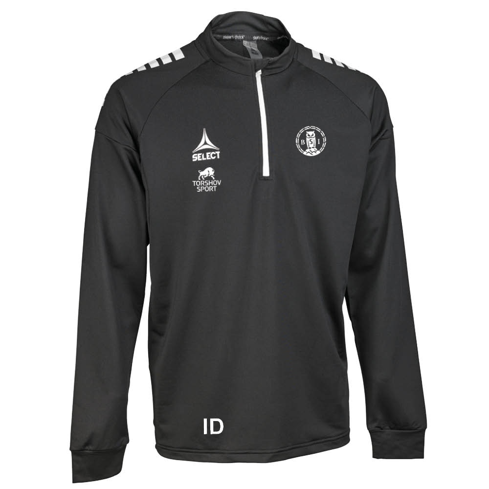 Select BSI Volleyball 1/2 Zip Treningsgenser Sort/Hvit