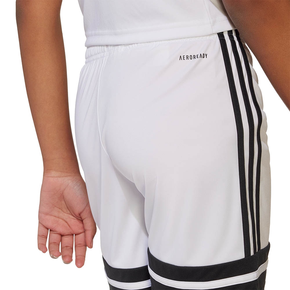 Adidas Torp Fotball Spillershorts Barn Hvit/Sort