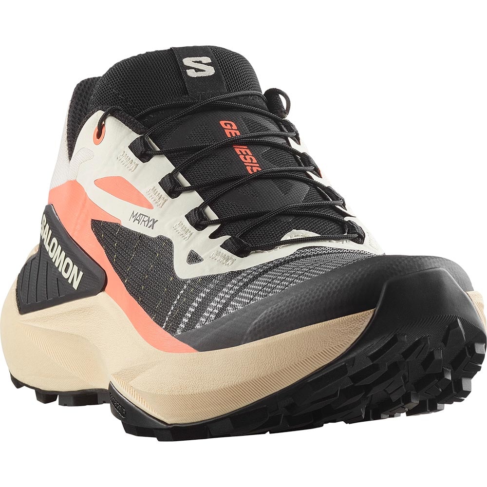 Salomon Genesis Joggesko Dame Oransje/Sort/Beige