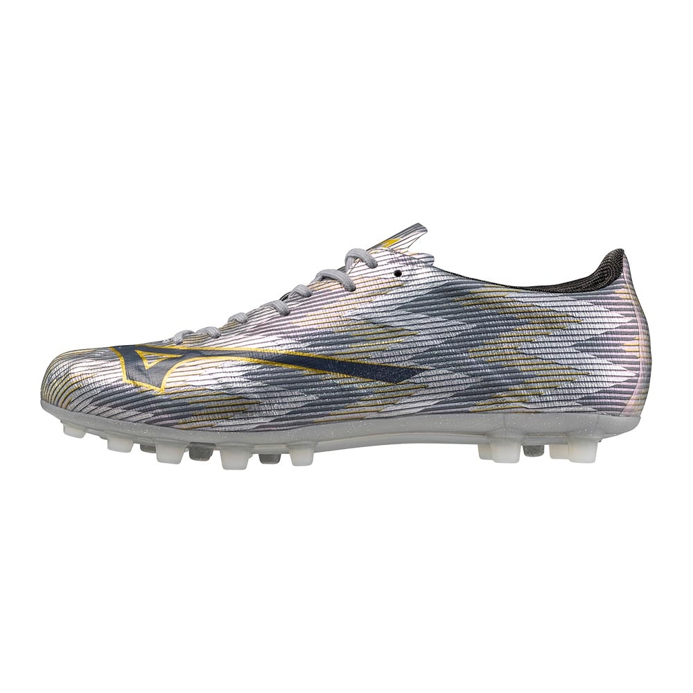 Mizuno Alpha II Made In Japan AG Fotballsko Platinum Silver