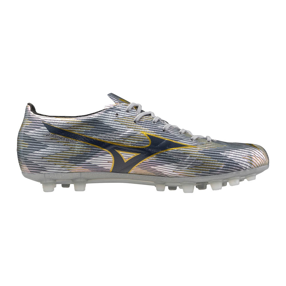 Mizuno Alpha II Made In Japan AG Fotballsko Platinum Silver