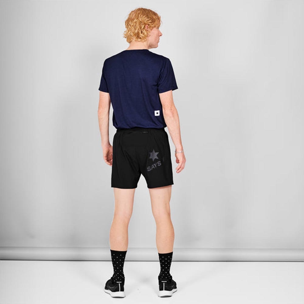 Saysky Pace 5'' Løpeshorts Herre Sort