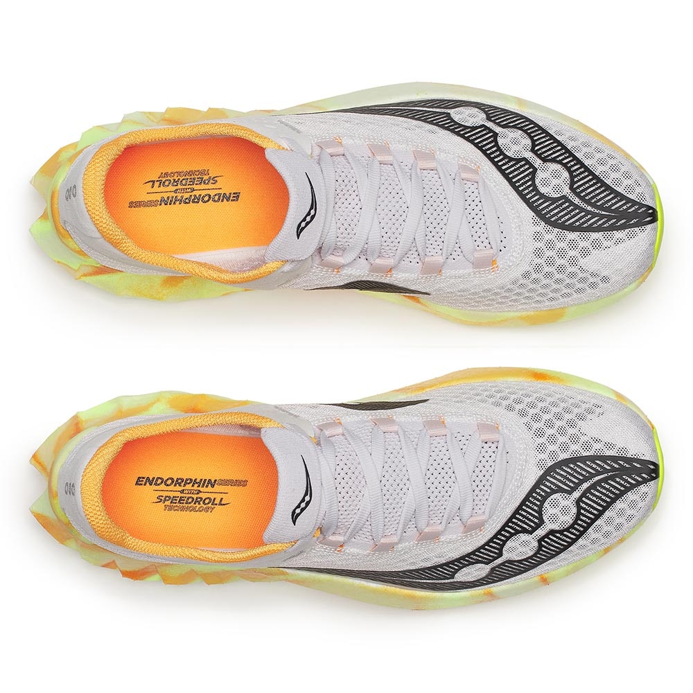 Saucony Endorphin Pro 4 Joggesko Herre Hvit/Oransje/Volt