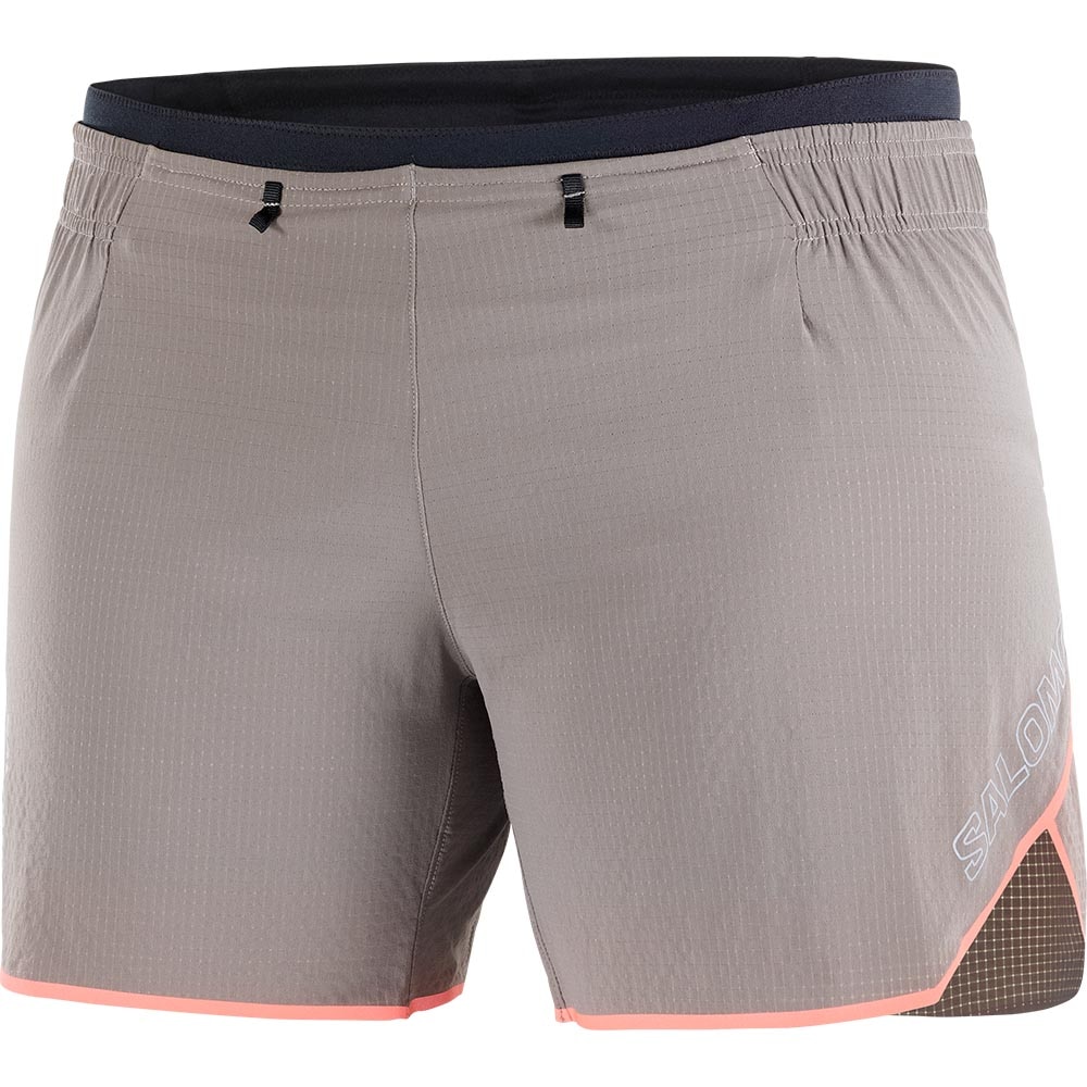 Salomon Sense Aero 5'' Løpeshorts Dame Brun/Oransje