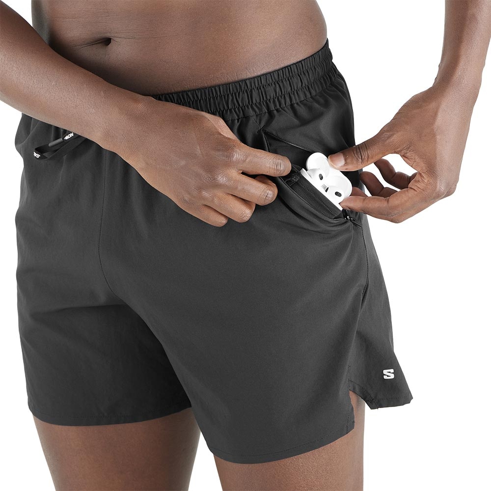 Salomon ShakeOut Core 5'' Løpeshorts Herre Sort