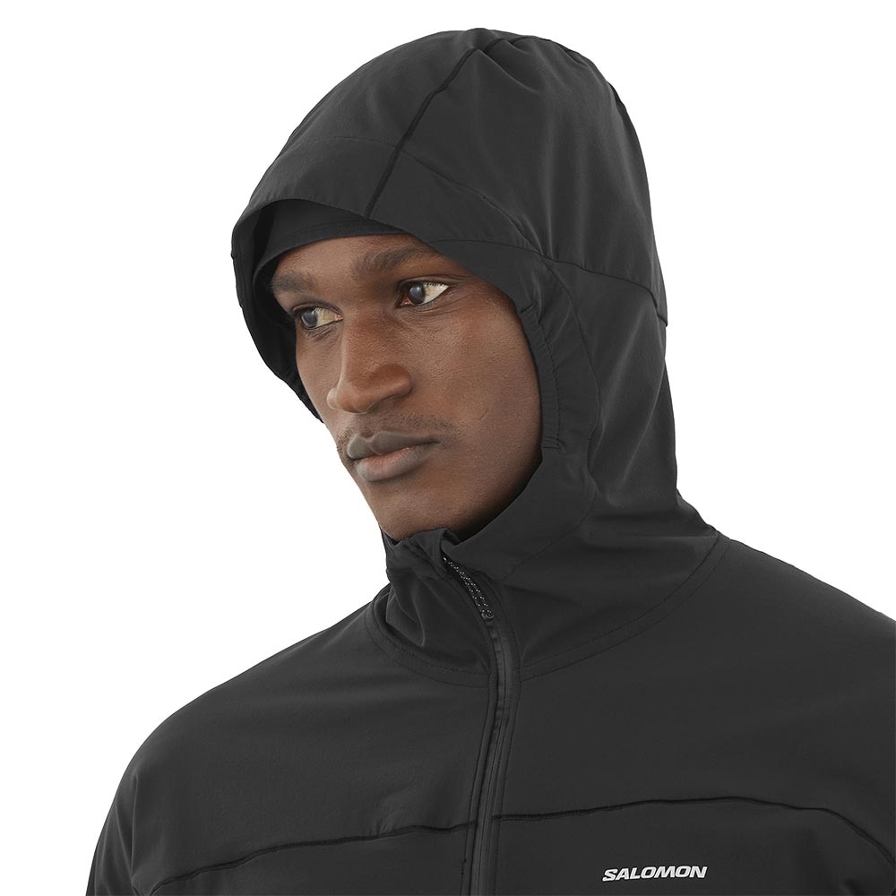 Salomon Sense Aero Hybrid Half-Zip Jakke Herre Sort