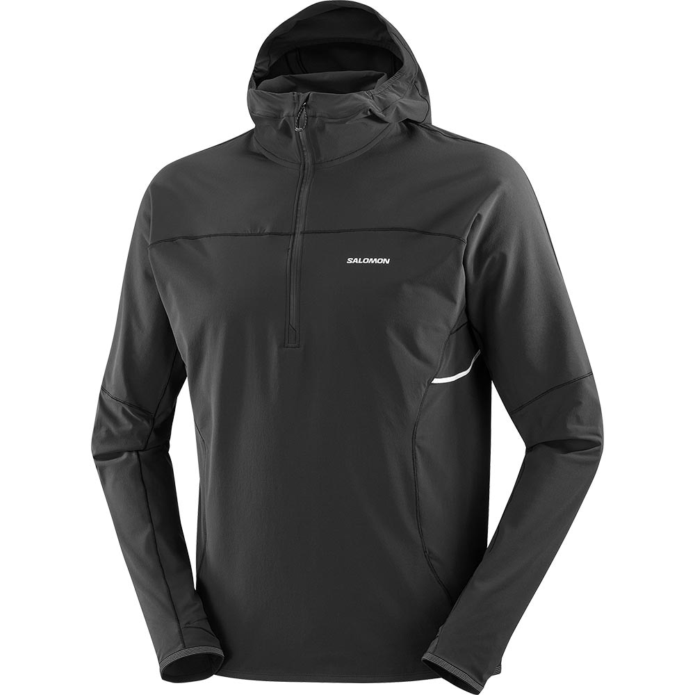 Salomon Sense Aero Hybrid Half-Zip Jakke Herre Sort