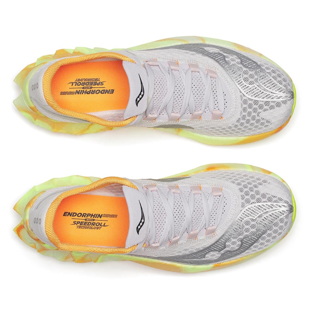 Saucony Endorphin Pro 4 Joggesko Dame Hvit/Oransje/Volt