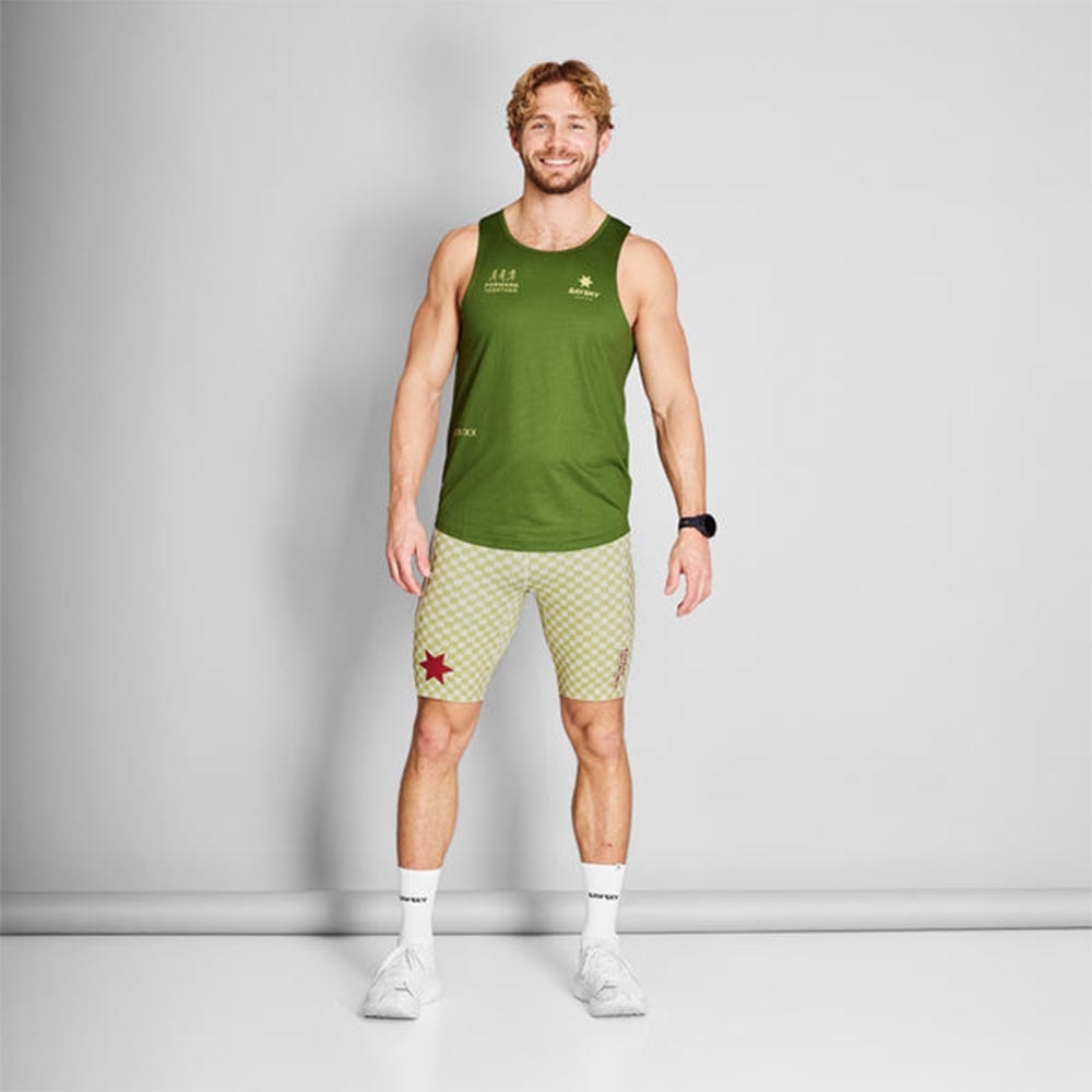 Saysky Statement Combat Singlet Herre Grønn