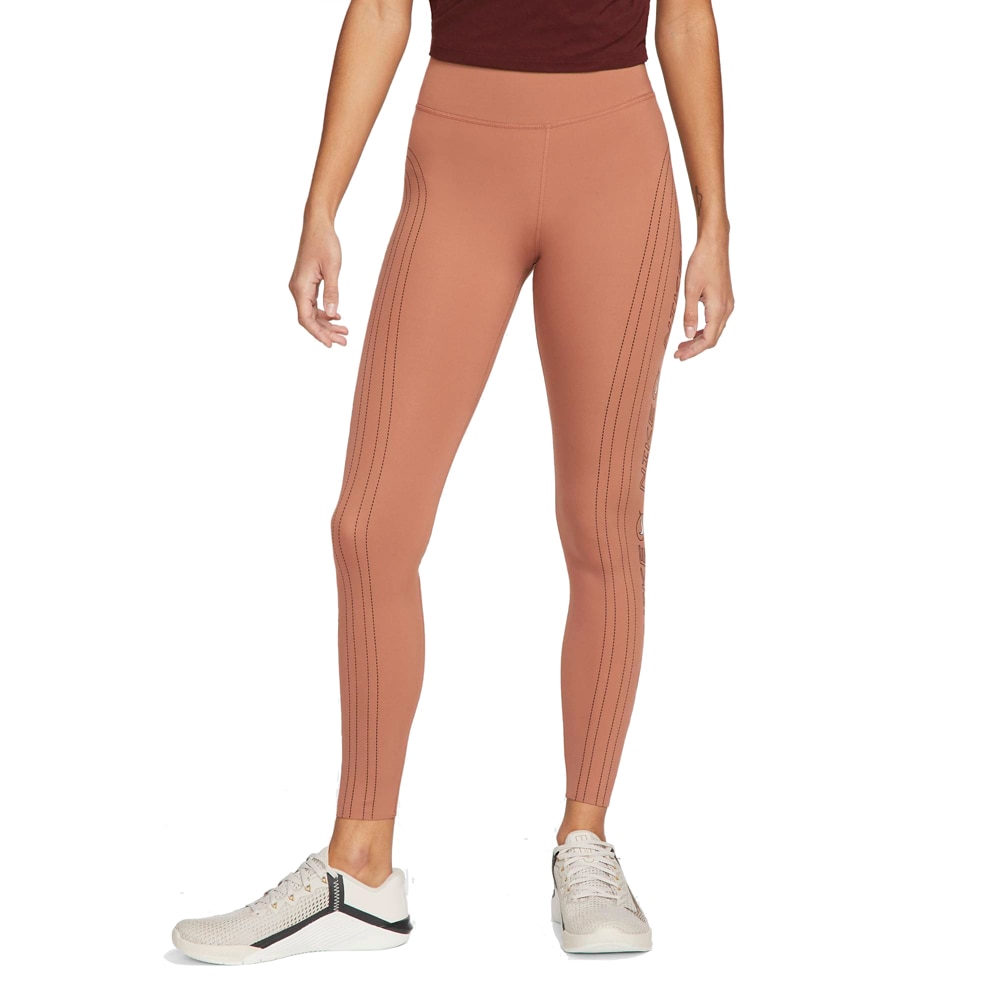 Nike One Luxe Legging Tights Dame Beige