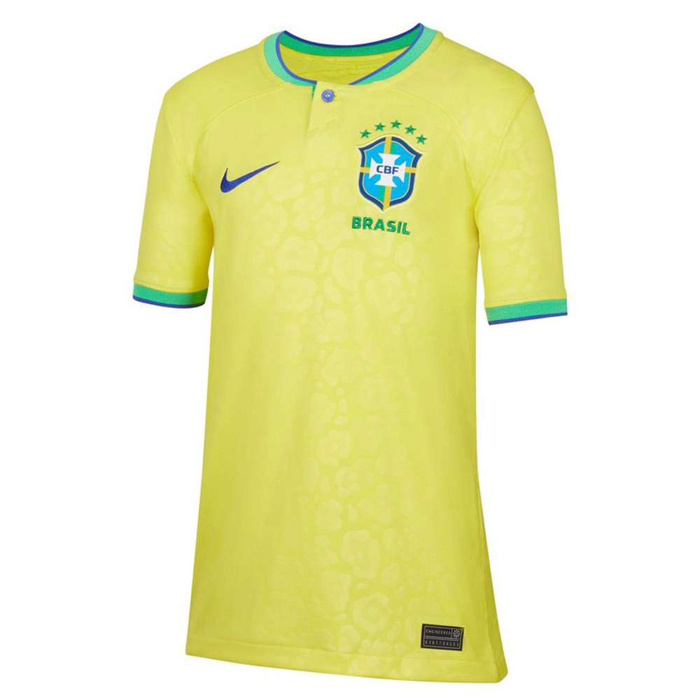 Nike Brasil Fotballdrakt VM 2022 Hjemme Barn