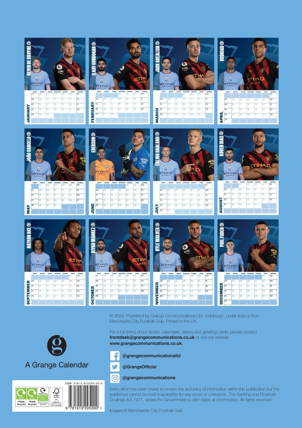 Official Product Manchester City Kalender 2023