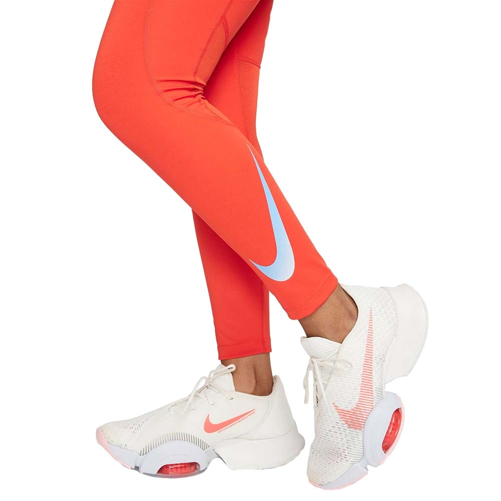 Nike Dri-Fit Fast 7/8 Løpetights Dame Rød 