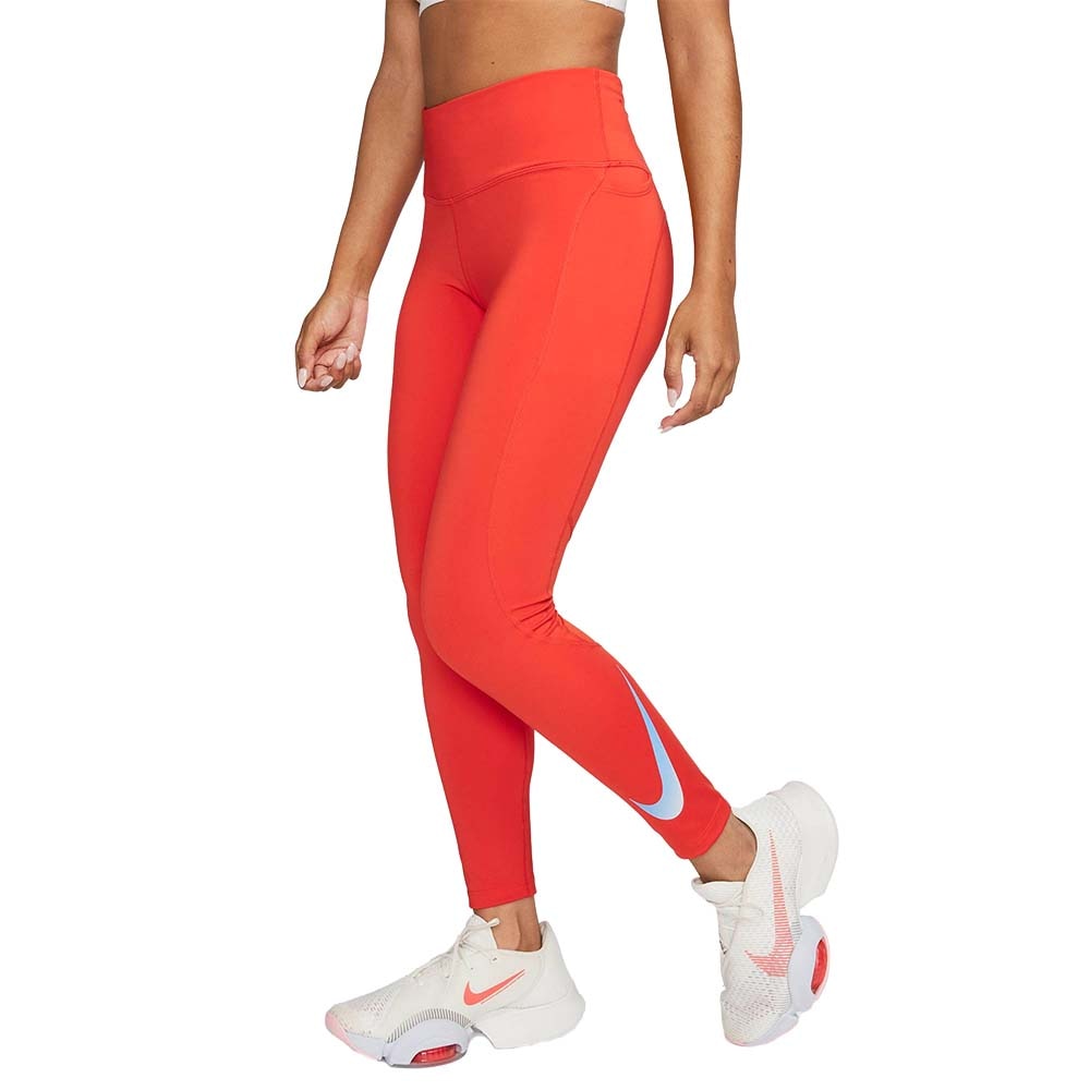 Nike Dri-Fit Fast 7/8 Løpetights Dame Rød 