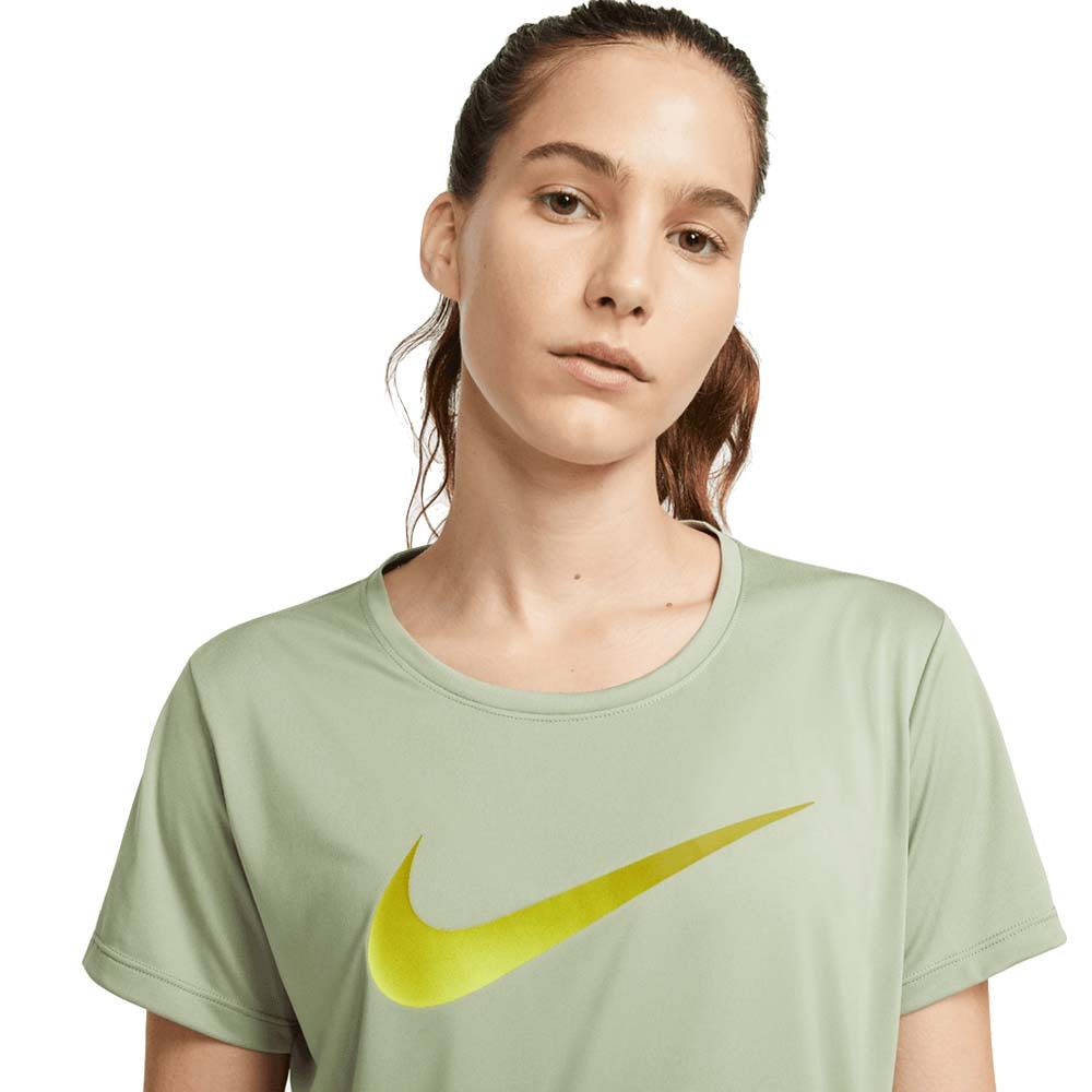 Nike Dri-FIt One Swoosh Kortermet Trøye Dame Grønn