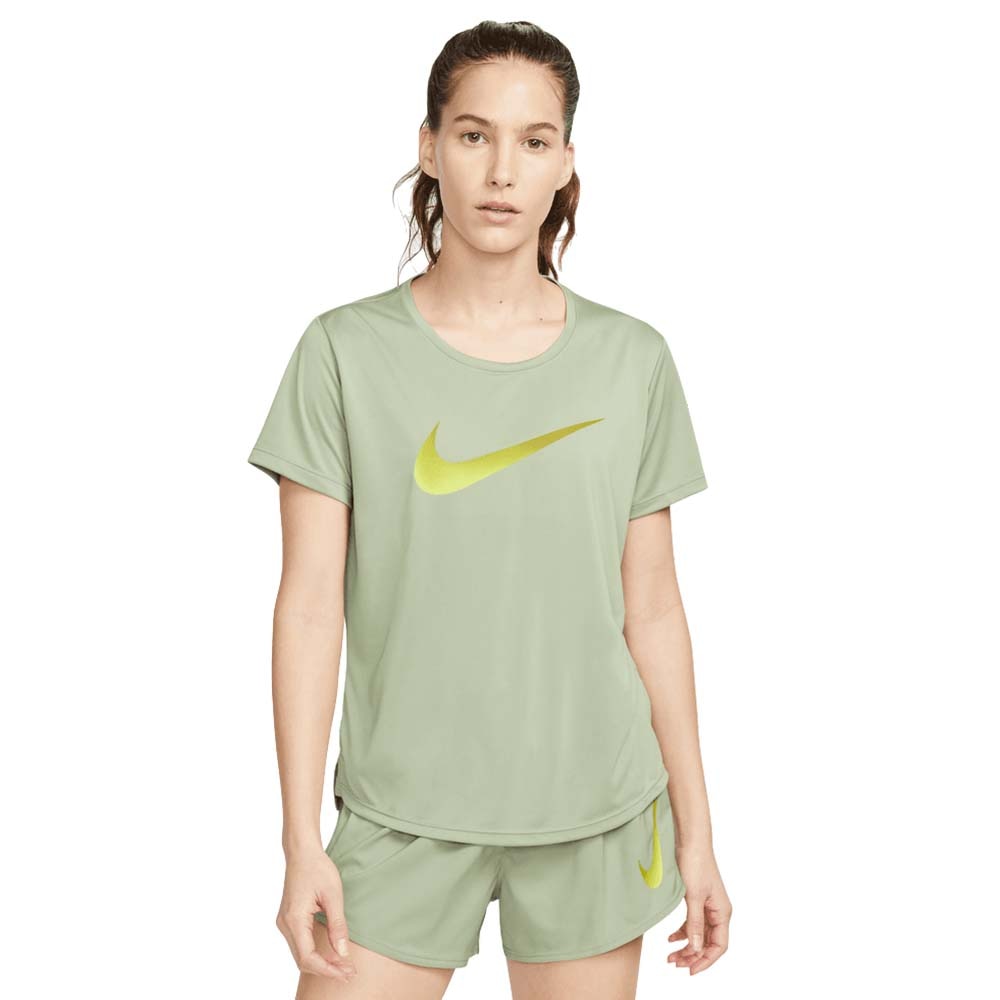 Nike Dri FIt One Swoosh Kortermet Troye Dame Gronn Torshov