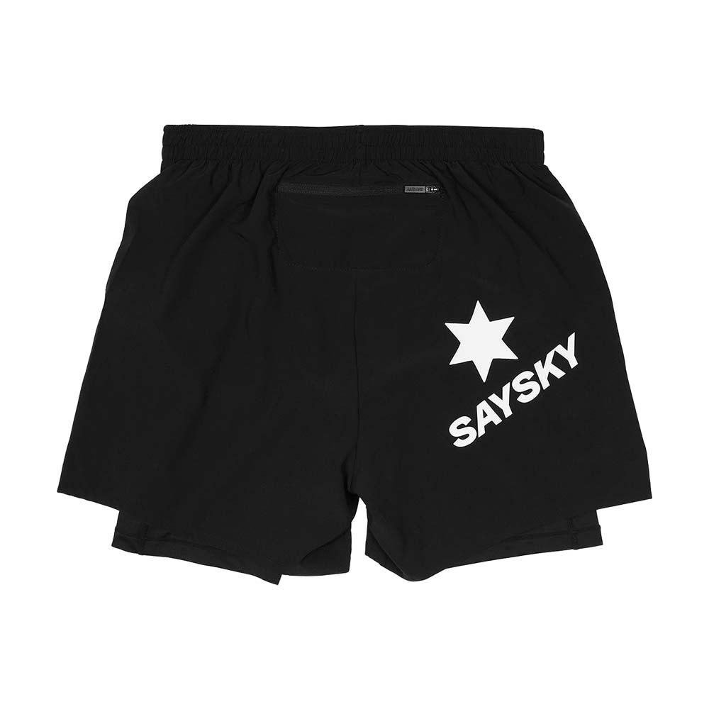 Saysky 2in1 Pace 5in Løpeshorts Herre Sort