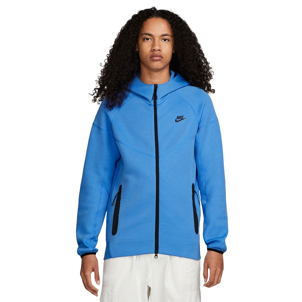 Nike NSW Tech Fleece FullZip Hettegenser Blå