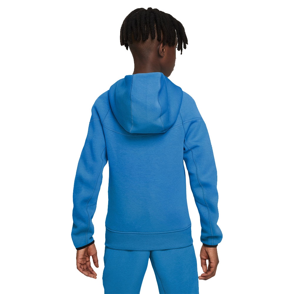 Nike NSW Tech Fleece Hettegenser Barn Blå