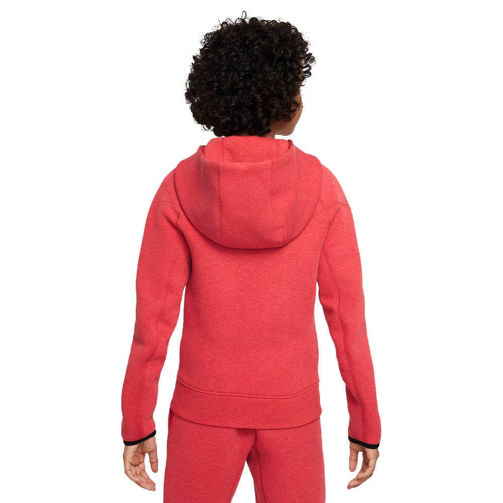 Nike NSW Tech Fleece Hettegenser Barn Rød