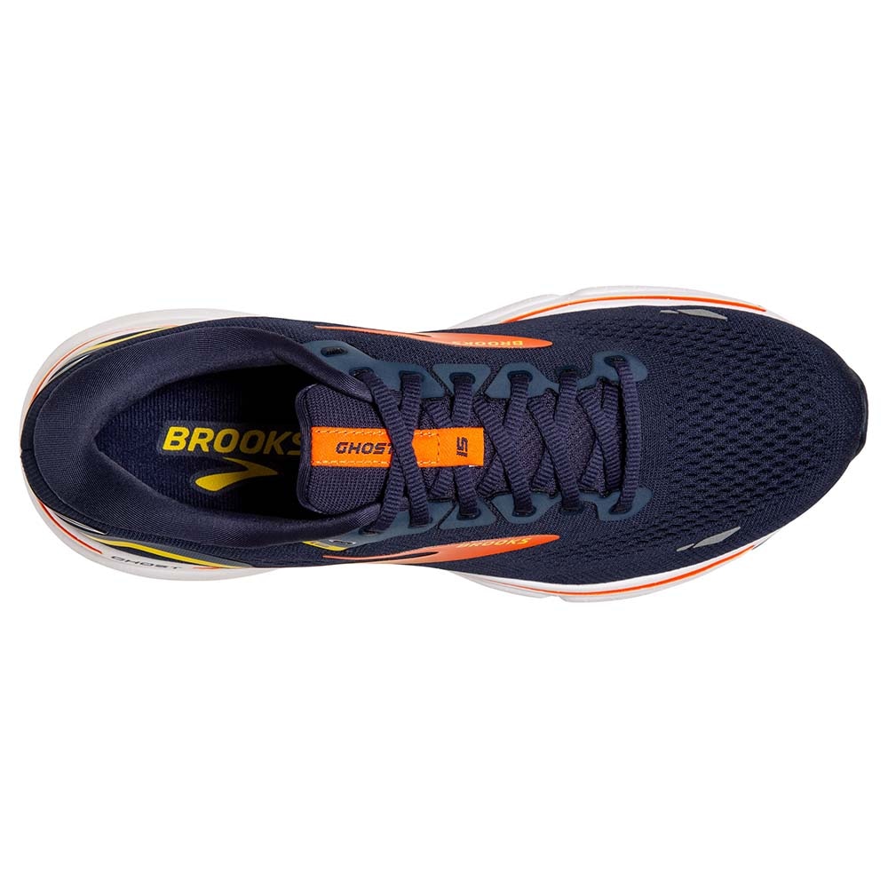 Brooks Ghost 15 Joggesko Herre Marine/Oransje