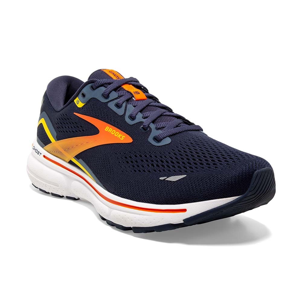 Brooks Ghost 15 Joggesko Herre Marine/Oransje