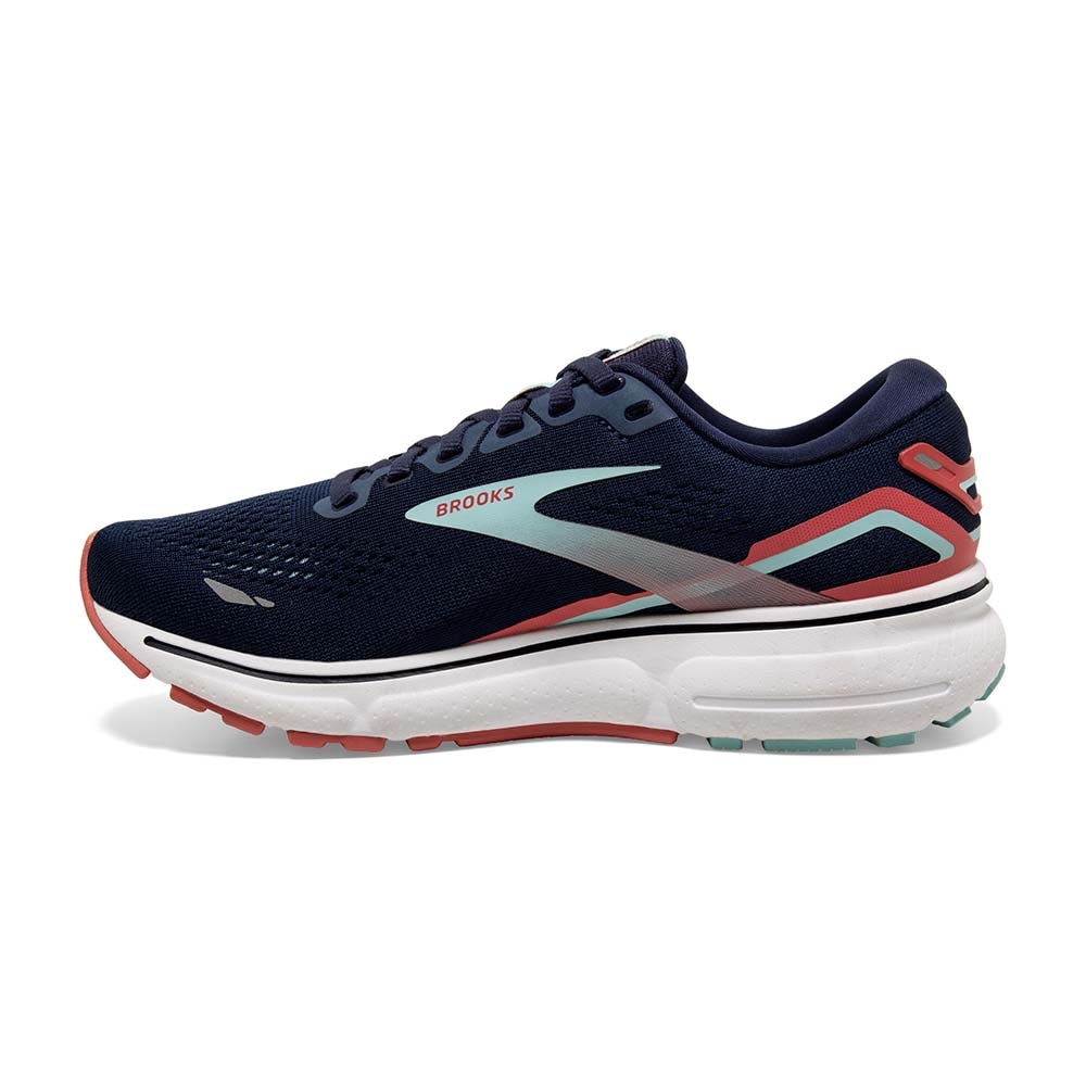 Brooks Ghost 15 Joggesko Dame Marine/Rød