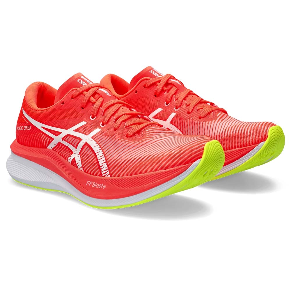 Asics Magic Speed 3 Joggesko Dame Rød/Hvit