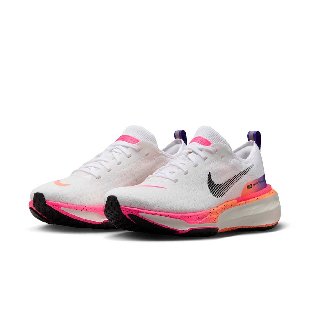 Nike ZoomX Invincible Run Flyknit 3 Joggesko Dame Hvit/Rosa/Oransje