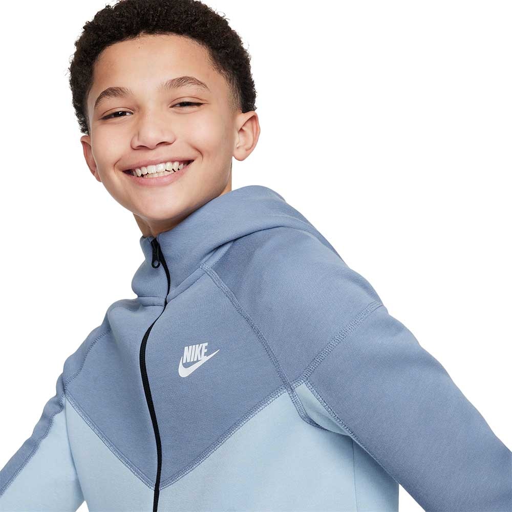 Nike NSW Tech Fleece Hettegenser Barn Lyseblå