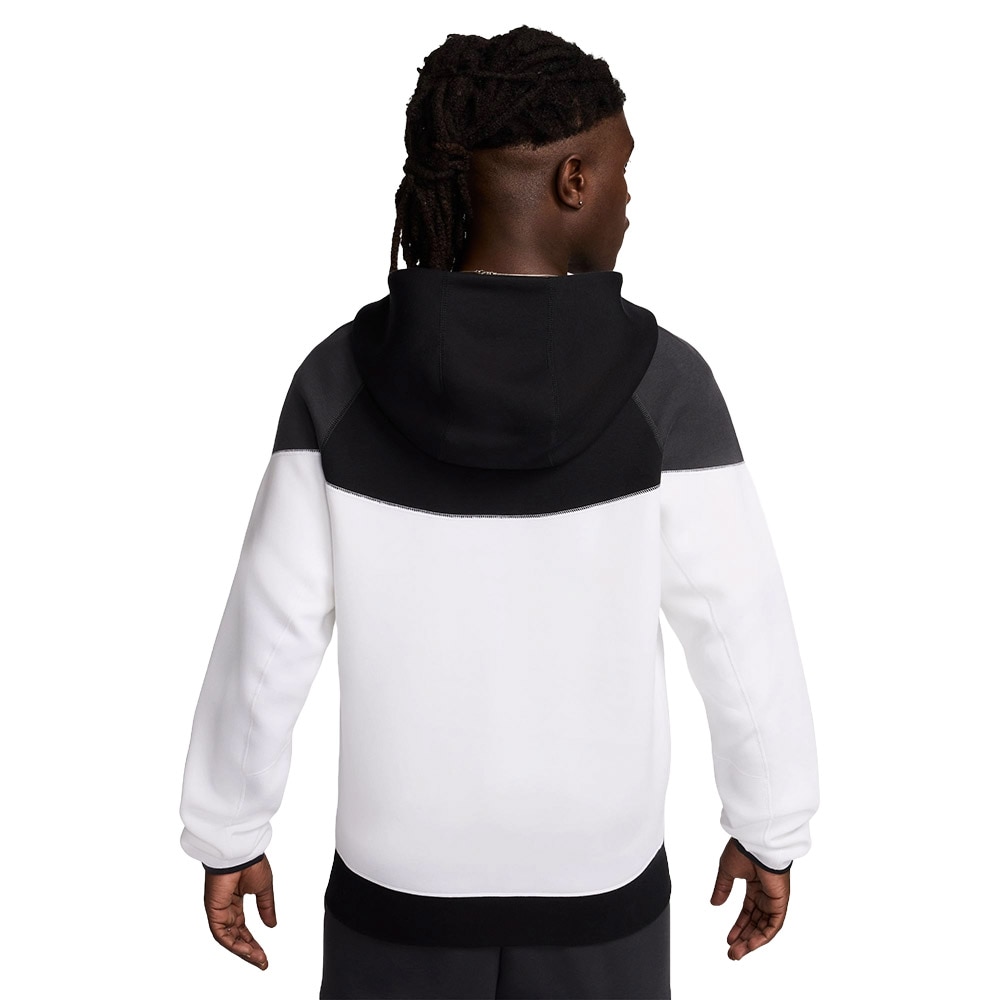 Nike Tech Fleece FullZip Hettegenser Hvit/Grå/Sort