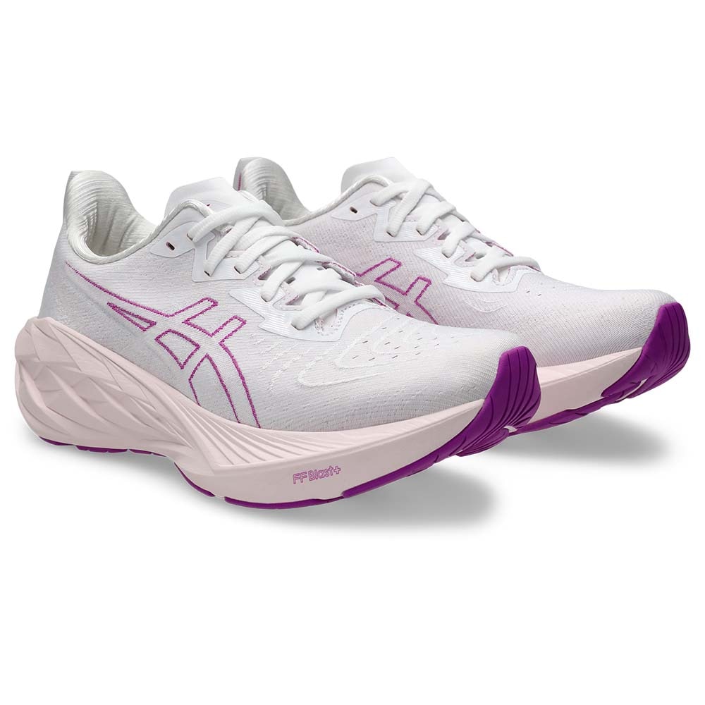 Asics Novablast 4 Joggesko Dame Hvit/Lilla