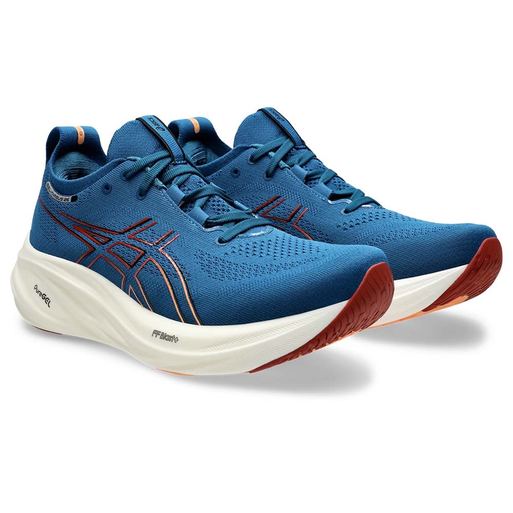 Asics Gel-Nimbus 26 Joggesko Herre Blå/Oransje