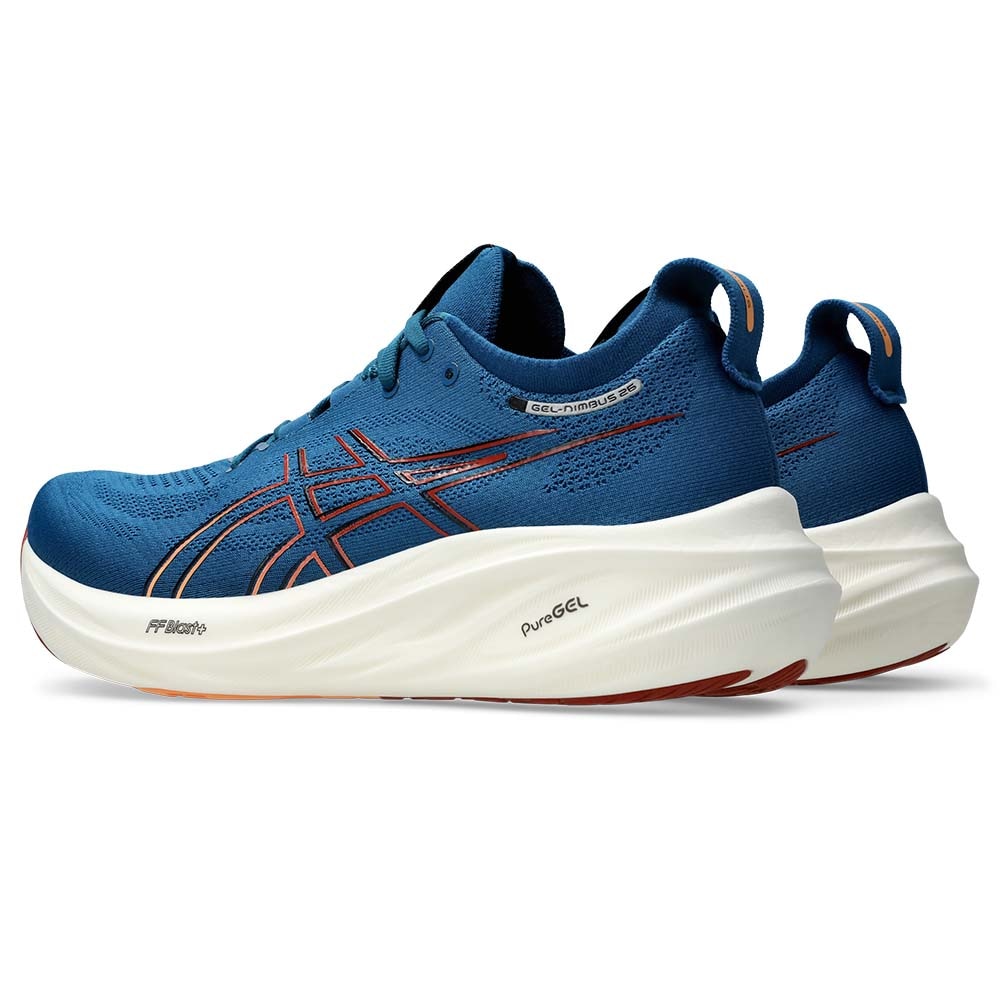 Asics Gel-Nimbus 26 Joggesko Herre Blå/Oransje